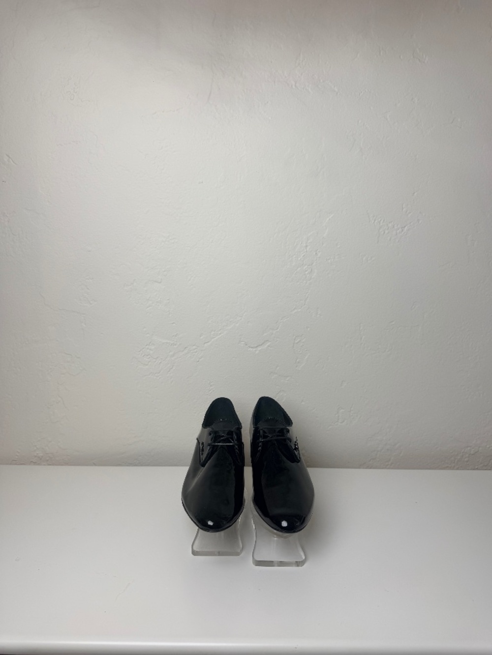 Longchamp Black Patent Leather Lace-Up Oxford Shoes Women’s EU 38.5 Made Portuga